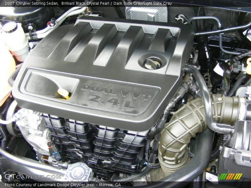 Brilliant Black Crystal Pearl / Dark Slate Gray/Light Slate Gray 2007 Chrysler Sebring Sedan