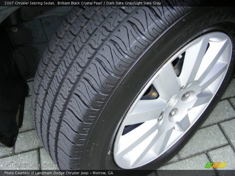 Brilliant Black Crystal Pearl / Dark Slate Gray/Light Slate Gray 2007 Chrysler Sebring Sedan