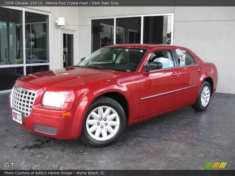 Inferno Red Crystal Pearl / Dark Slate Gray 2008 Chrysler 300 LX