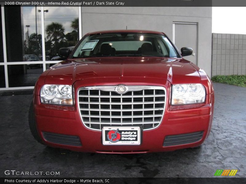 Inferno Red Crystal Pearl / Dark Slate Gray 2008 Chrysler 300 LX