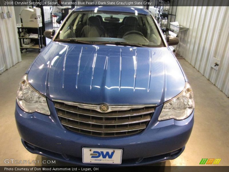 Marathon Blue Pearl / Dark Slate Gray/Light Slate Gray 2008 Chrysler Sebring LX Sedan