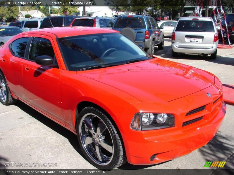 TorRed / Dark Slate Gray 2008 Dodge Charger SE