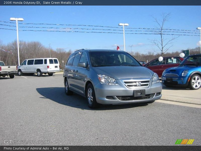 Slate Green Metallic / Gray 2006 Honda Odyssey EX