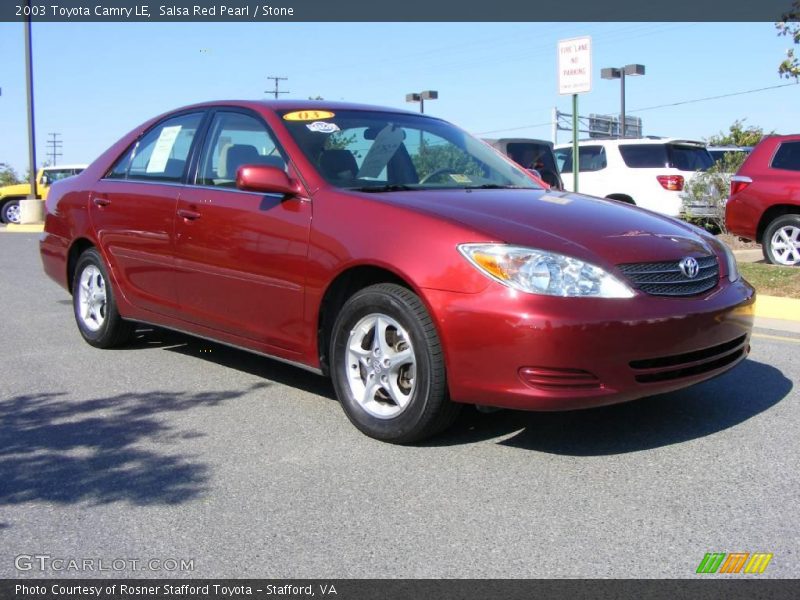 Salsa Red Pearl / Stone 2003 Toyota Camry LE