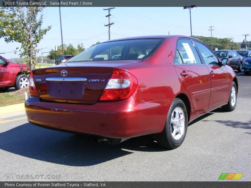 Salsa Red Pearl / Stone 2003 Toyota Camry LE