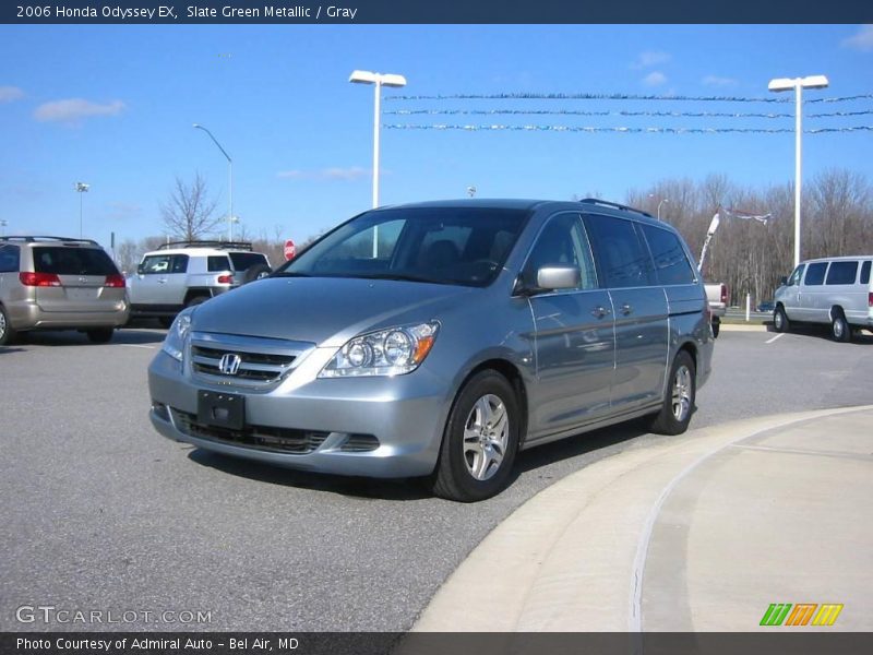 Slate Green Metallic / Gray 2006 Honda Odyssey EX