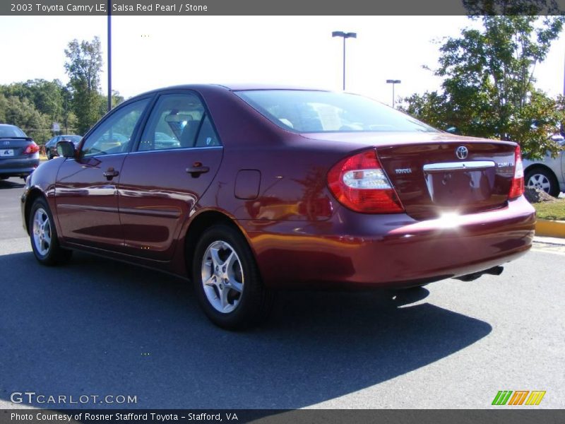 Salsa Red Pearl / Stone 2003 Toyota Camry LE
