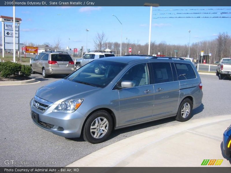 Slate Green Metallic / Gray 2006 Honda Odyssey EX