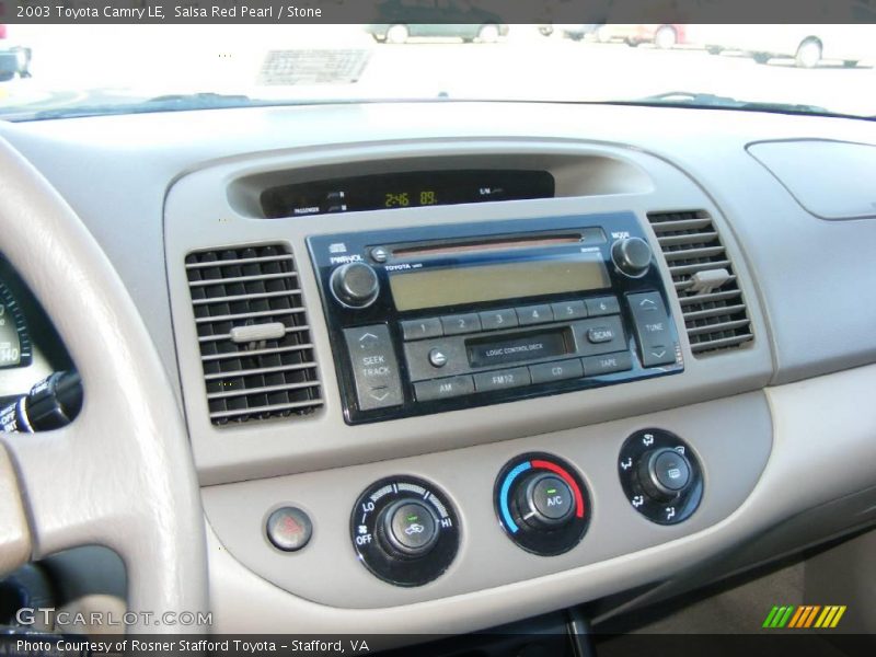Salsa Red Pearl / Stone 2003 Toyota Camry LE