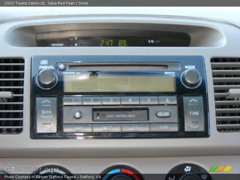Salsa Red Pearl / Stone 2003 Toyota Camry LE