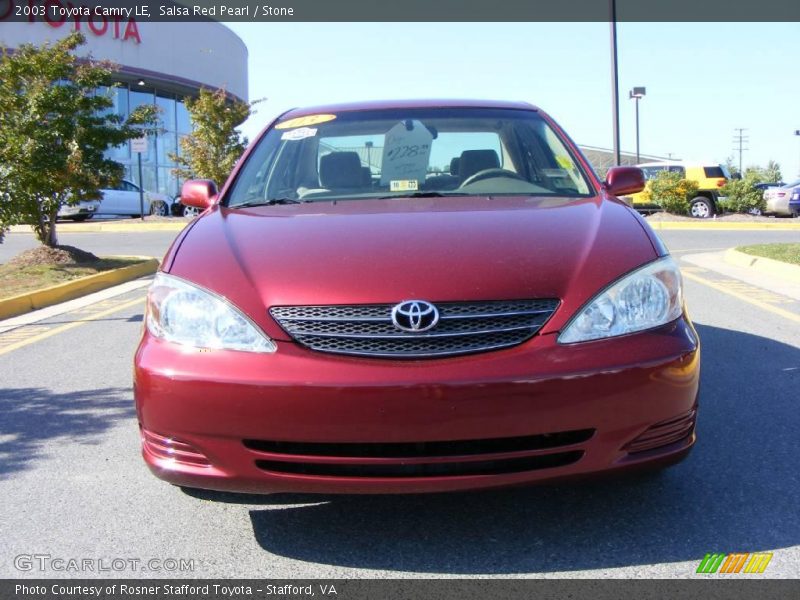 Salsa Red Pearl / Stone 2003 Toyota Camry LE
