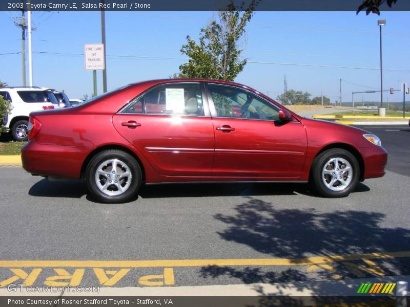 Salsa Red Pearl / Stone 2003 Toyota Camry LE