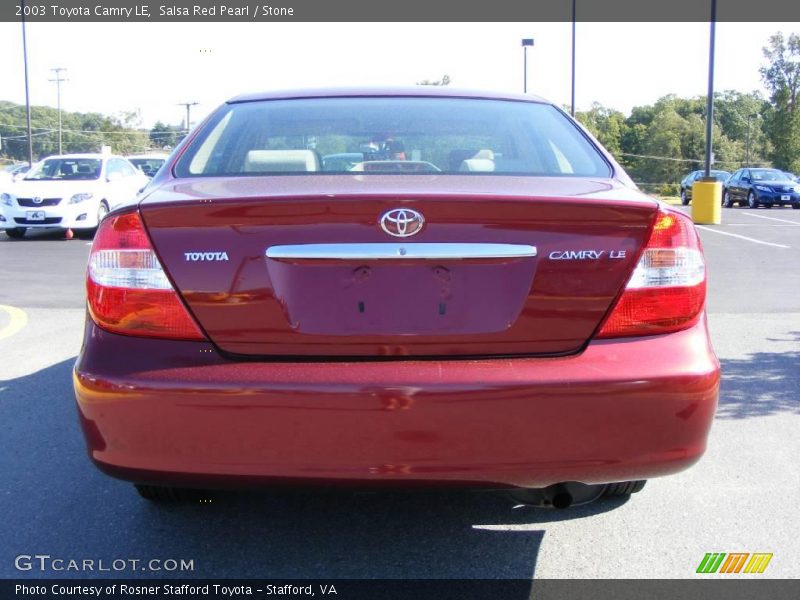 Salsa Red Pearl / Stone 2003 Toyota Camry LE