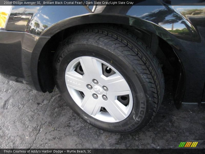 Brilliant Black Crystal Pearl / Dark Slate Gray/Light Slate Gray 2008 Dodge Avenger SE