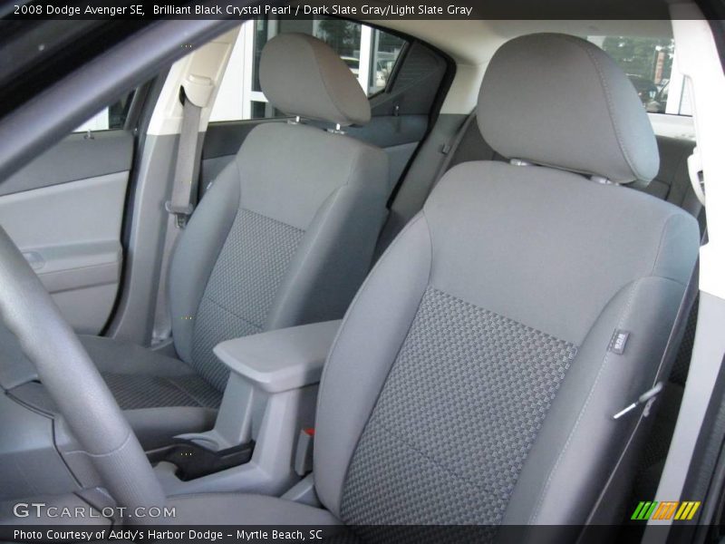 Brilliant Black Crystal Pearl / Dark Slate Gray/Light Slate Gray 2008 Dodge Avenger SE