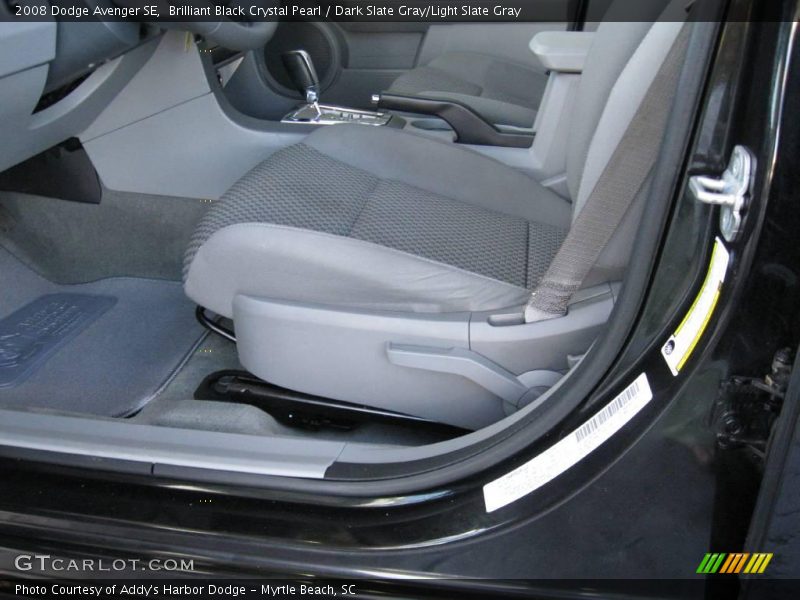 Brilliant Black Crystal Pearl / Dark Slate Gray/Light Slate Gray 2008 Dodge Avenger SE
