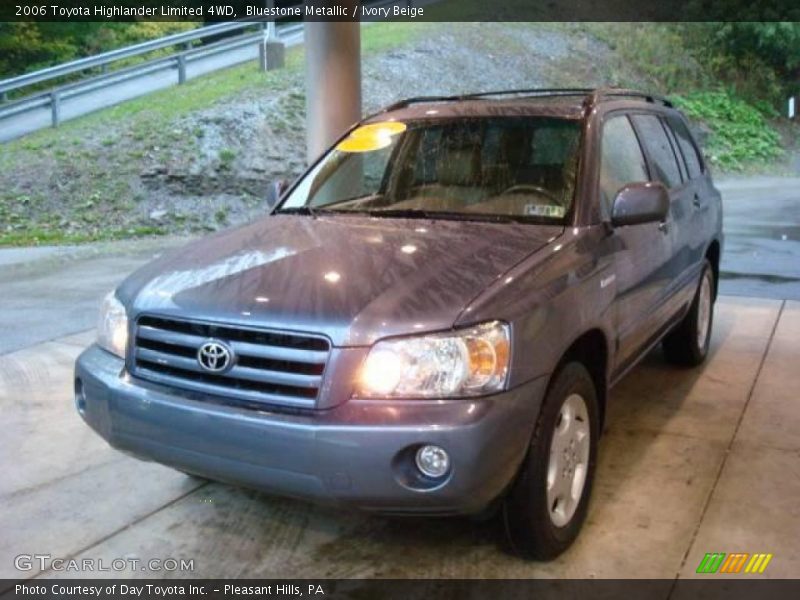 Bluestone Metallic / Ivory Beige 2006 Toyota Highlander Limited 4WD