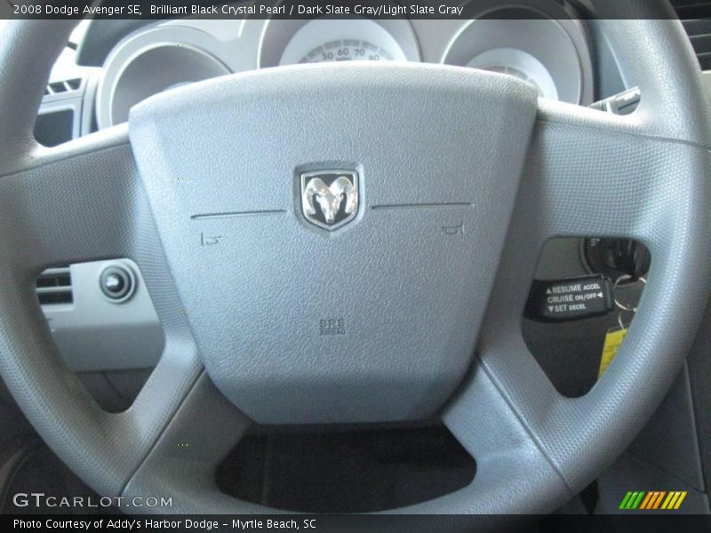 Brilliant Black Crystal Pearl / Dark Slate Gray/Light Slate Gray 2008 Dodge Avenger SE