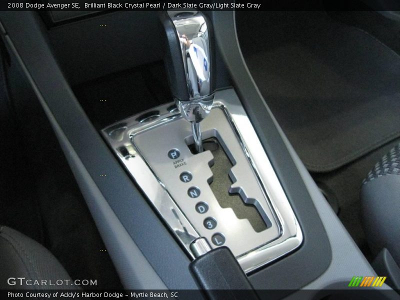 Brilliant Black Crystal Pearl / Dark Slate Gray/Light Slate Gray 2008 Dodge Avenger SE