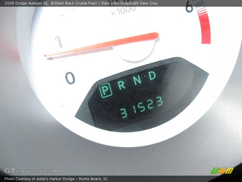 Brilliant Black Crystal Pearl / Dark Slate Gray/Light Slate Gray 2008 Dodge Avenger SE