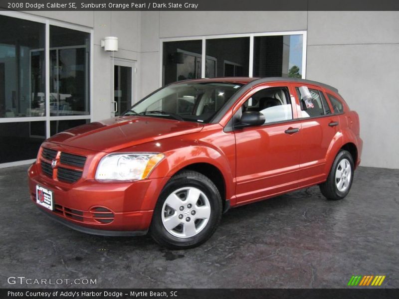 Sunburst Orange Pearl / Dark Slate Gray 2008 Dodge Caliber SE