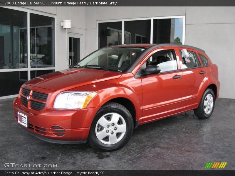 Sunburst Orange Pearl / Dark Slate Gray 2008 Dodge Caliber SE