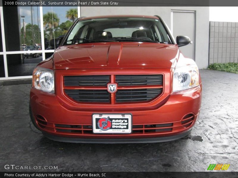 Sunburst Orange Pearl / Dark Slate Gray 2008 Dodge Caliber SE