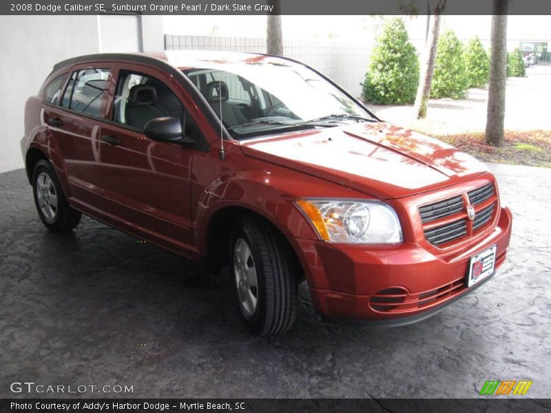 Sunburst Orange Pearl / Dark Slate Gray 2008 Dodge Caliber SE