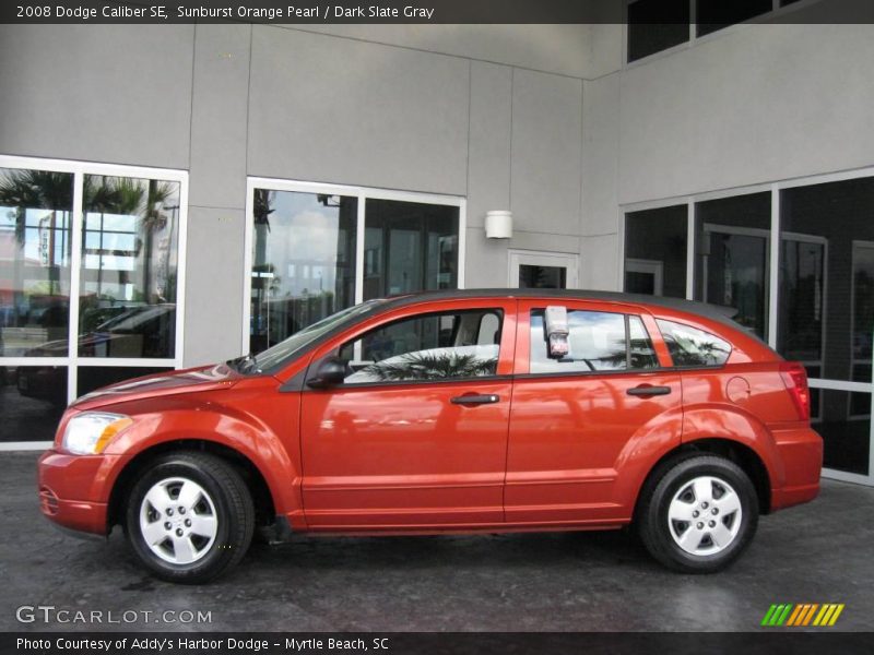 Sunburst Orange Pearl / Dark Slate Gray 2008 Dodge Caliber SE