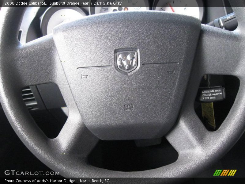 Sunburst Orange Pearl / Dark Slate Gray 2008 Dodge Caliber SE
