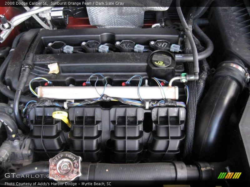 Sunburst Orange Pearl / Dark Slate Gray 2008 Dodge Caliber SE