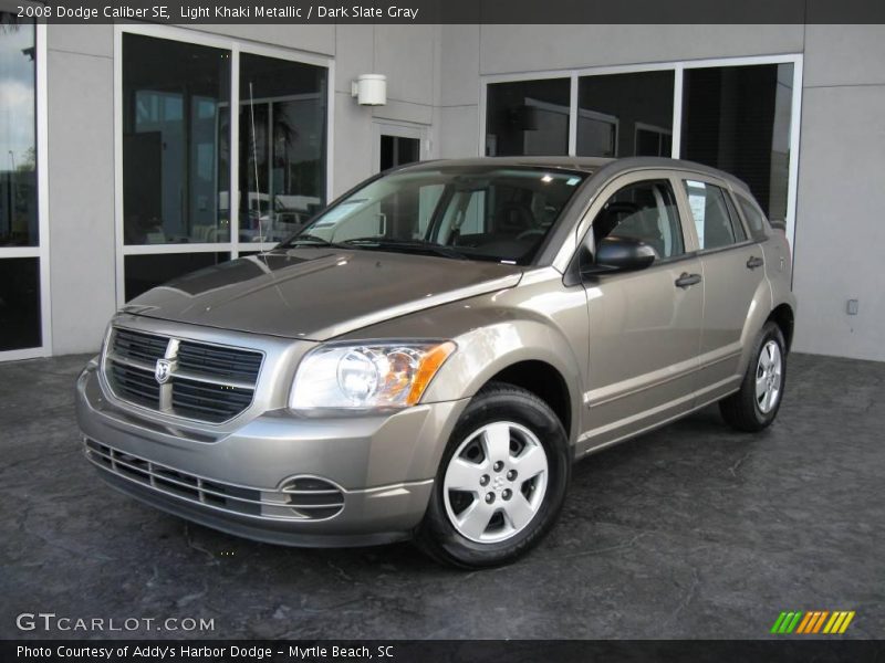 Light Khaki Metallic / Dark Slate Gray 2008 Dodge Caliber SE