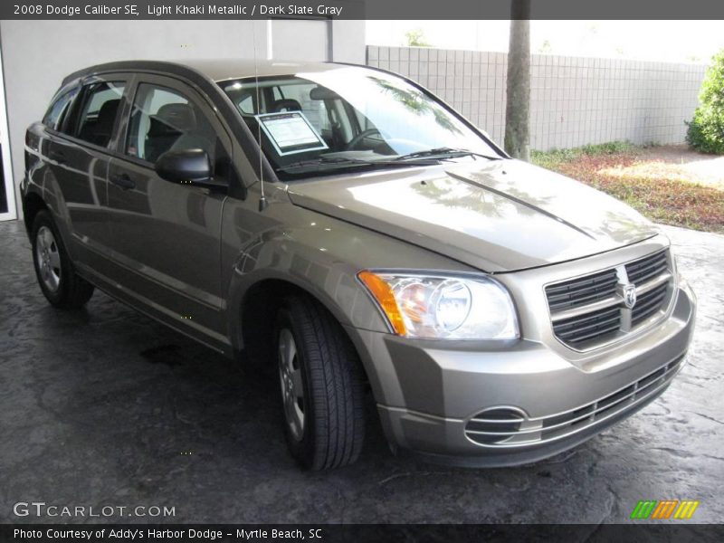 Light Khaki Metallic / Dark Slate Gray 2008 Dodge Caliber SE