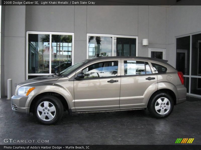 Light Khaki Metallic / Dark Slate Gray 2008 Dodge Caliber SE