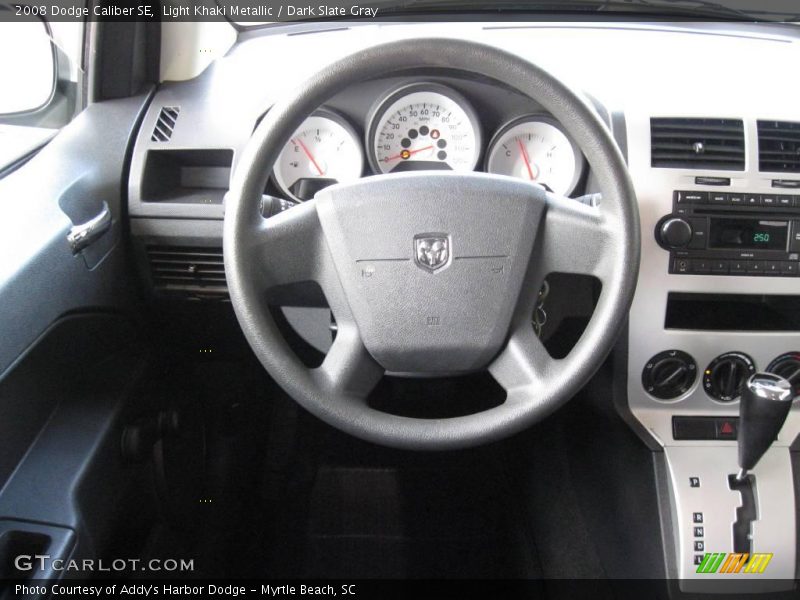 Light Khaki Metallic / Dark Slate Gray 2008 Dodge Caliber SE
