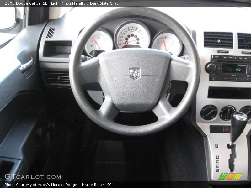 Light Khaki Metallic / Dark Slate Gray 2008 Dodge Caliber SE