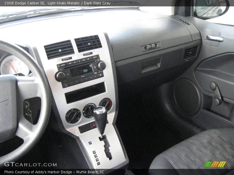 Light Khaki Metallic / Dark Slate Gray 2008 Dodge Caliber SE