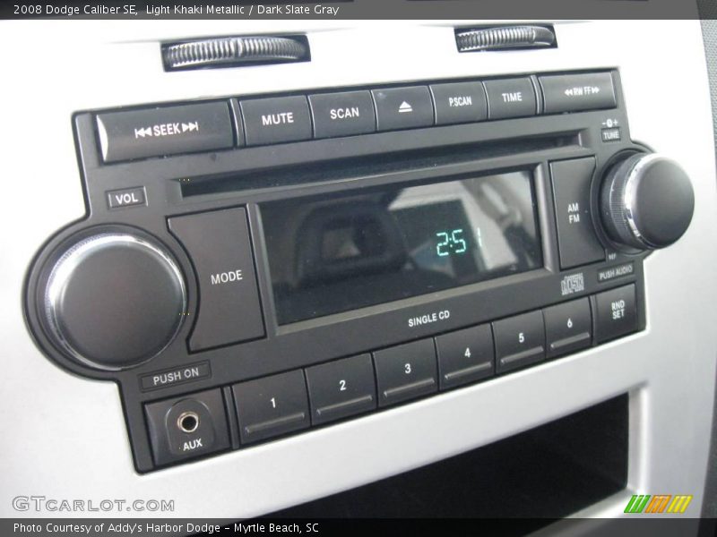 Light Khaki Metallic / Dark Slate Gray 2008 Dodge Caliber SE