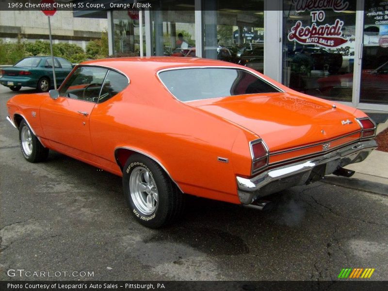 Orange / Black 1969 Chevrolet Chevelle SS Coupe