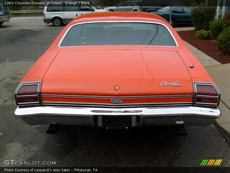 Orange / Black 1969 Chevrolet Chevelle SS Coupe
