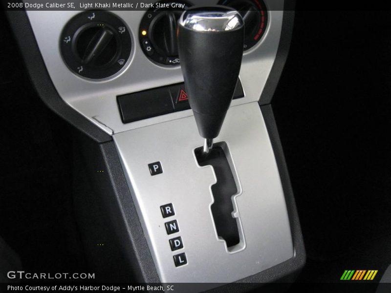 Light Khaki Metallic / Dark Slate Gray 2008 Dodge Caliber SE