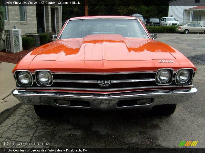 Orange / Black 1969 Chevrolet Chevelle SS Coupe