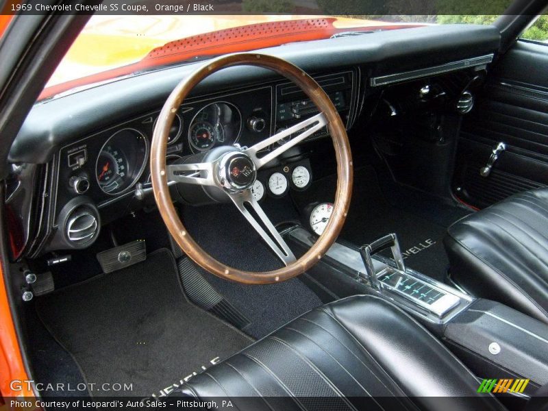 Orange / Black 1969 Chevrolet Chevelle SS Coupe