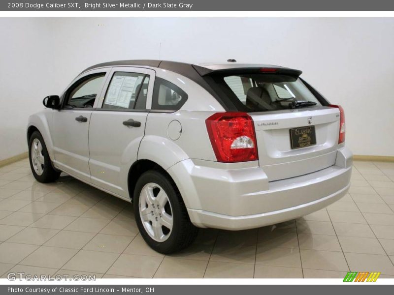 Bright Silver Metallic / Dark Slate Gray 2008 Dodge Caliber SXT