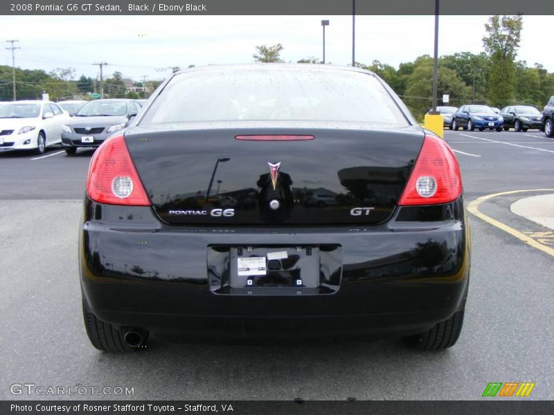 Black / Ebony Black 2008 Pontiac G6 GT Sedan