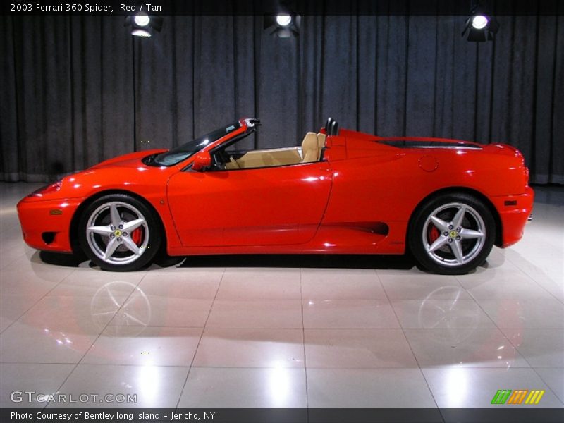 Red / Tan 2003 Ferrari 360 Spider