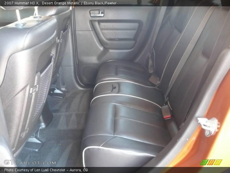 Desert Orange Metallic / Ebony Black/Pewter 2007 Hummer H3 X