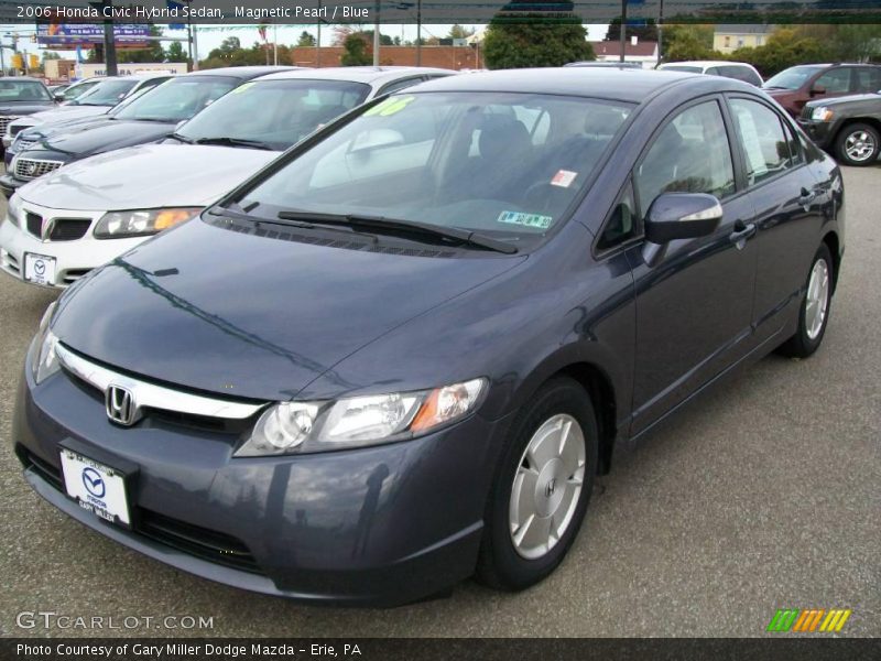 Magnetic Pearl / Blue 2006 Honda Civic Hybrid Sedan