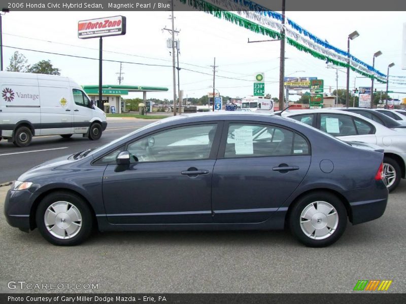 Magnetic Pearl / Blue 2006 Honda Civic Hybrid Sedan