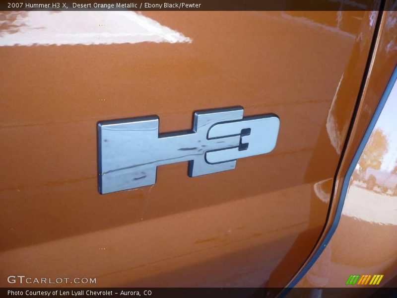 Desert Orange Metallic / Ebony Black/Pewter 2007 Hummer H3 X